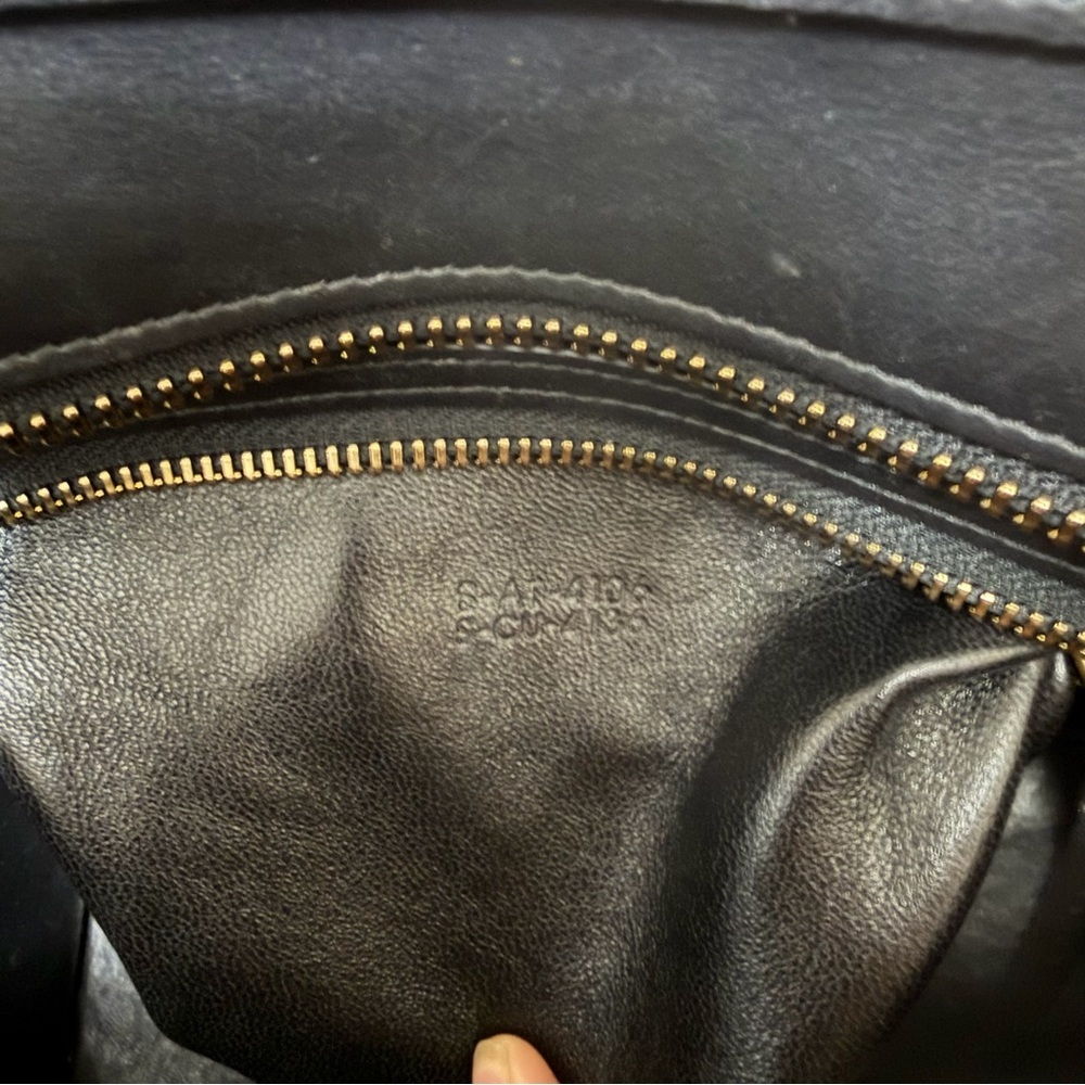 Auth Celine black Calfskin Micro Luggage Tote bag - Picture 14 of 14